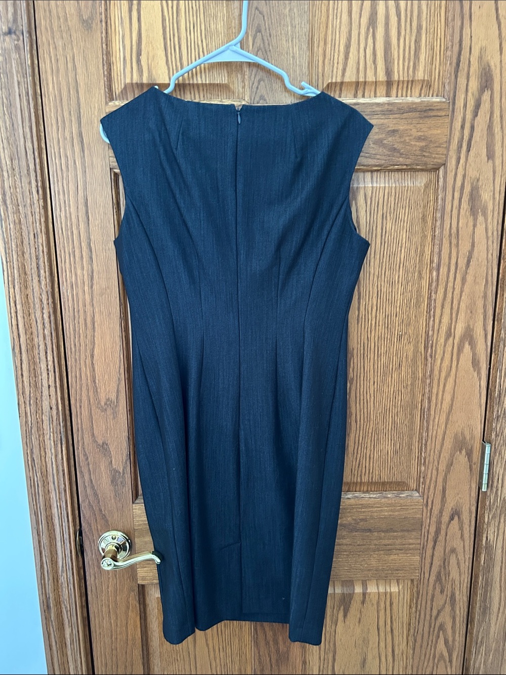 Calvin Klein charcoal Sleeveless Sheath Dress image 4